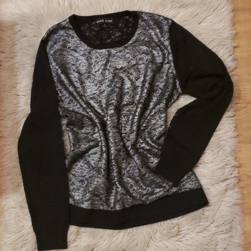 Lace sweater